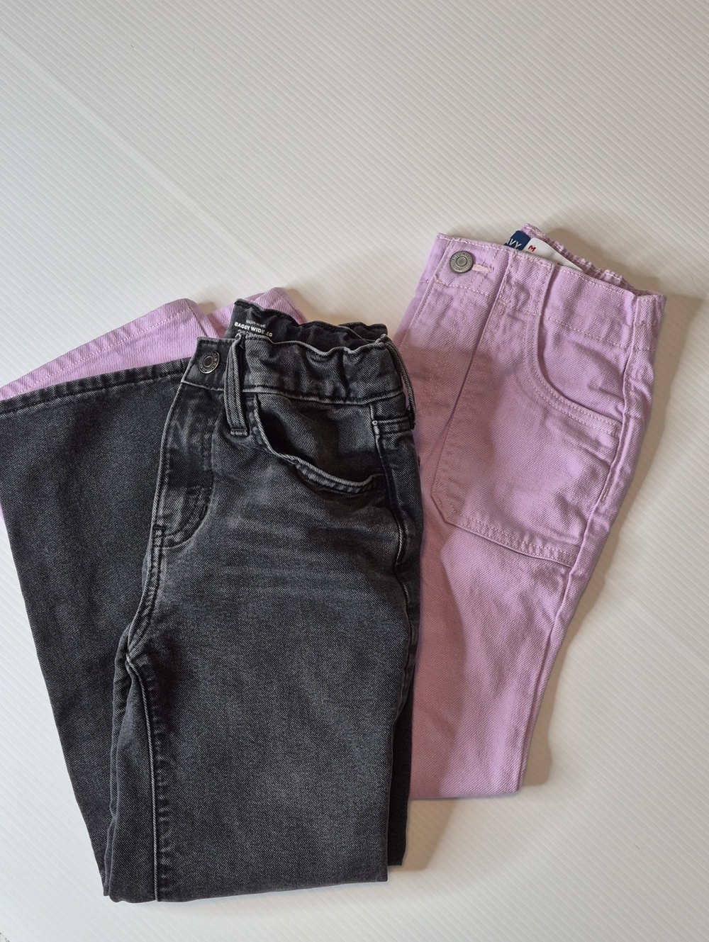 Old Navy Girl's Size 8 High-Rise Baggy Wide Leg Jeans